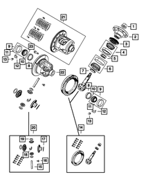 Differential Side Bearing Kit - Mopar (68340251AA)