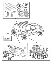 Tail Stop Turn Lamp, Right - Mopar (55157062AG)