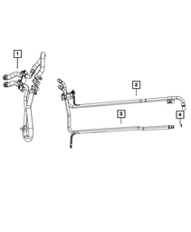 Heater Supply And Return Hose And Tube - Mopar (55038032AK)