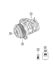 Air Conditioning Compressor - Mopar (55111374AF)