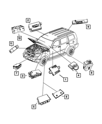 Tire Pressure Monitoring System Receiver - Mopar (68140641AF)