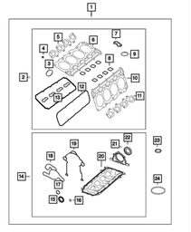 Engine Gasket Kit - Mopar (68165082AA)