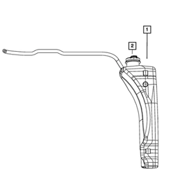 Coolant Recovery Bottle - Mopar (68091500AC)