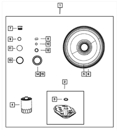 Transmission Oil Sump Filter Kit - Mopar (5013470AE)